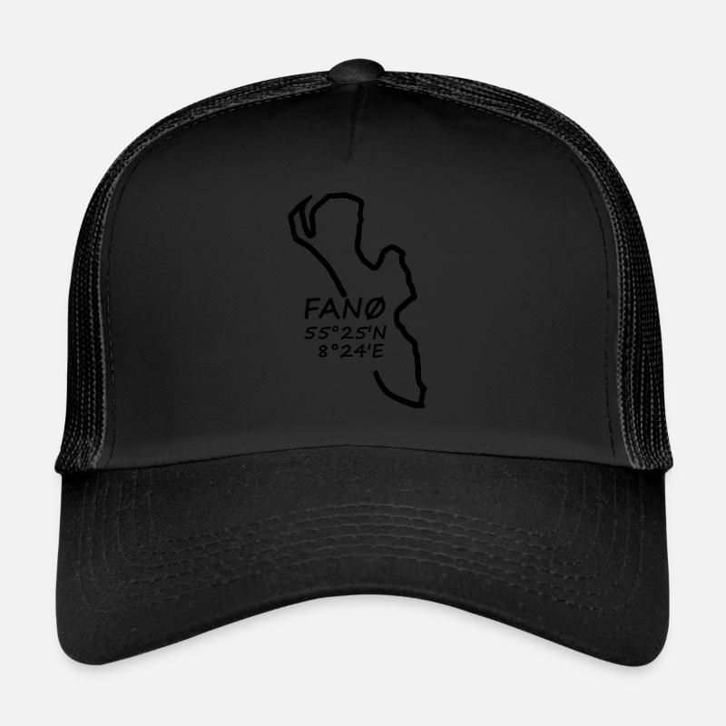 fanoe gps - Trucker Cap - Schwarz/Schwarz