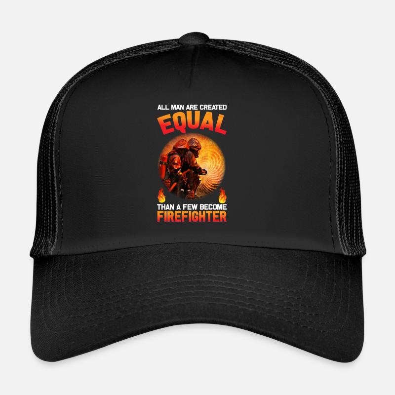 Fire Fighter I Pompier - Casquette trucker  - noir/noir