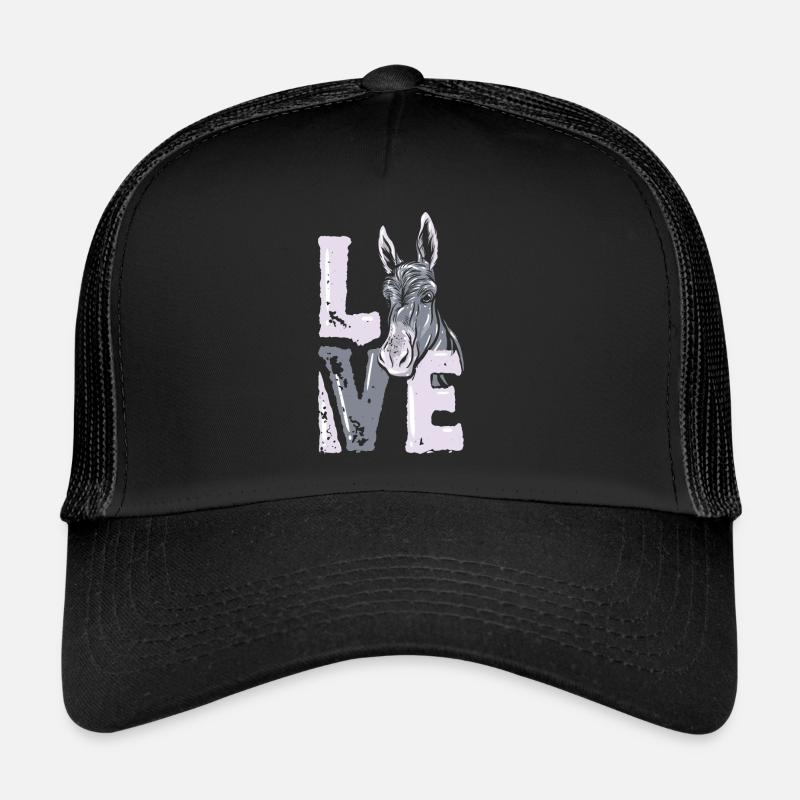 Esel - Trucker Cap - Schwarz/Schwarz