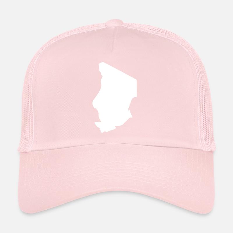 Drapeau de la carte du Tchad Casquette trucker 