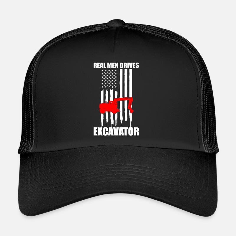 Heavy Equipment Operator and Excavator Operator Design Trucker Cap