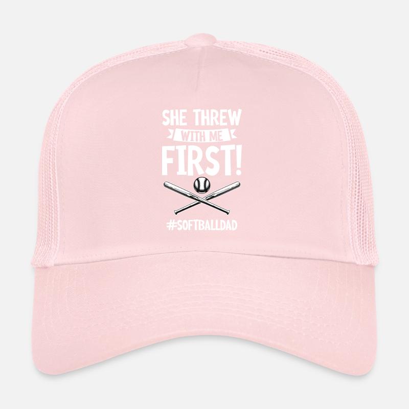 Elle a jeté avec moi le premier #softballdad 4 Casquette trucker 