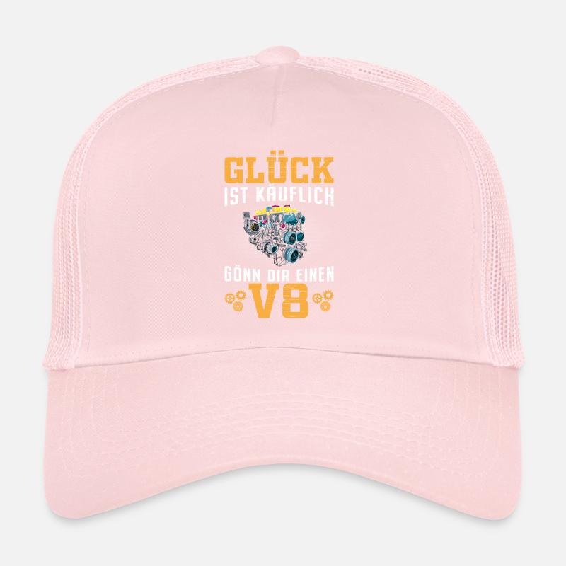 Glück ist käuflich Gönn dir einen V8 Lustig Motor Trucker Cap