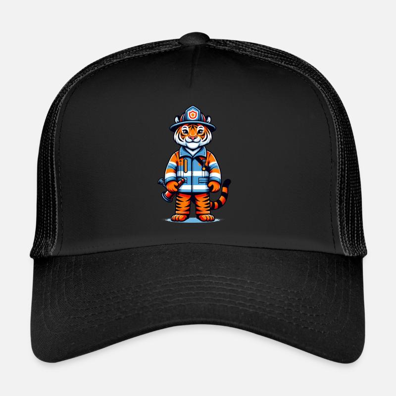 Pompier tigre mignon Casquette trucker 