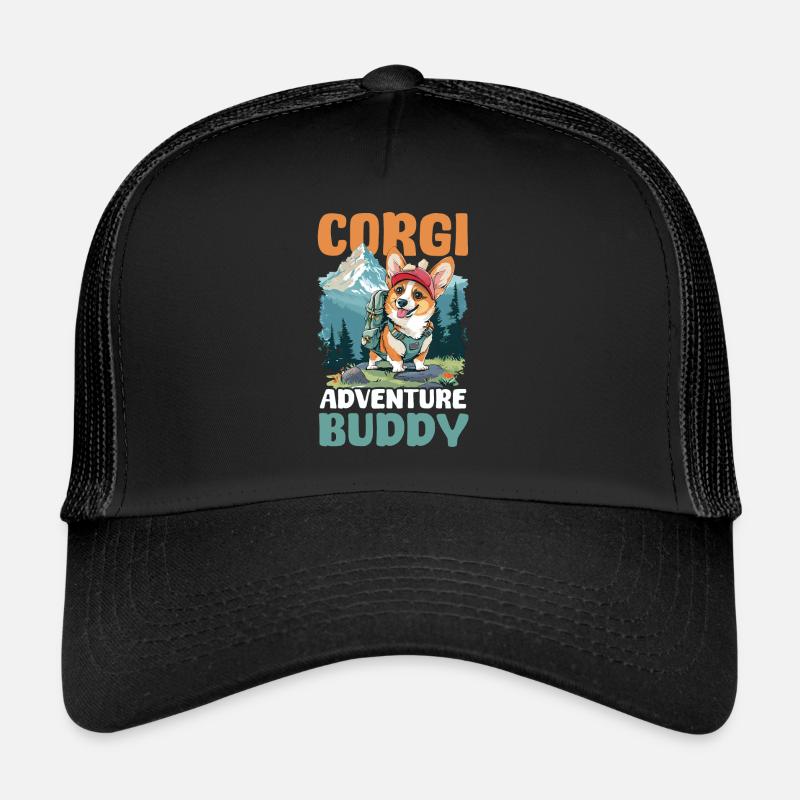 Corgi Mama Papa Corgi Abenteuer Kumpel Trucker Cap