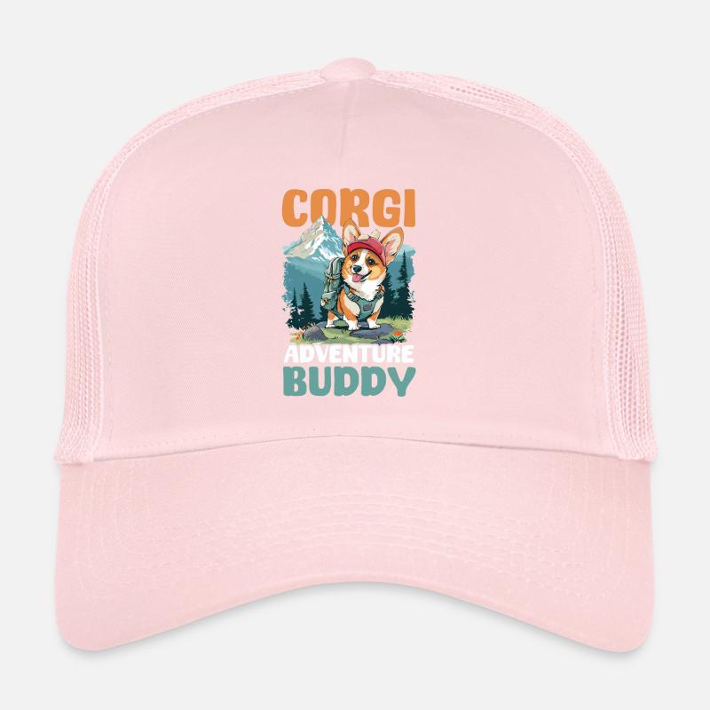 Corgi Maman Papa Corgi Copain D’aventure Casquette trucker 