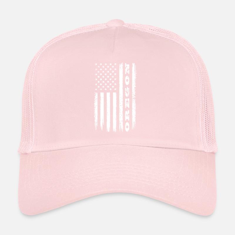 Drapeau des États-Unis Cadeau de l’État de l’Oregon Casquette trucker 