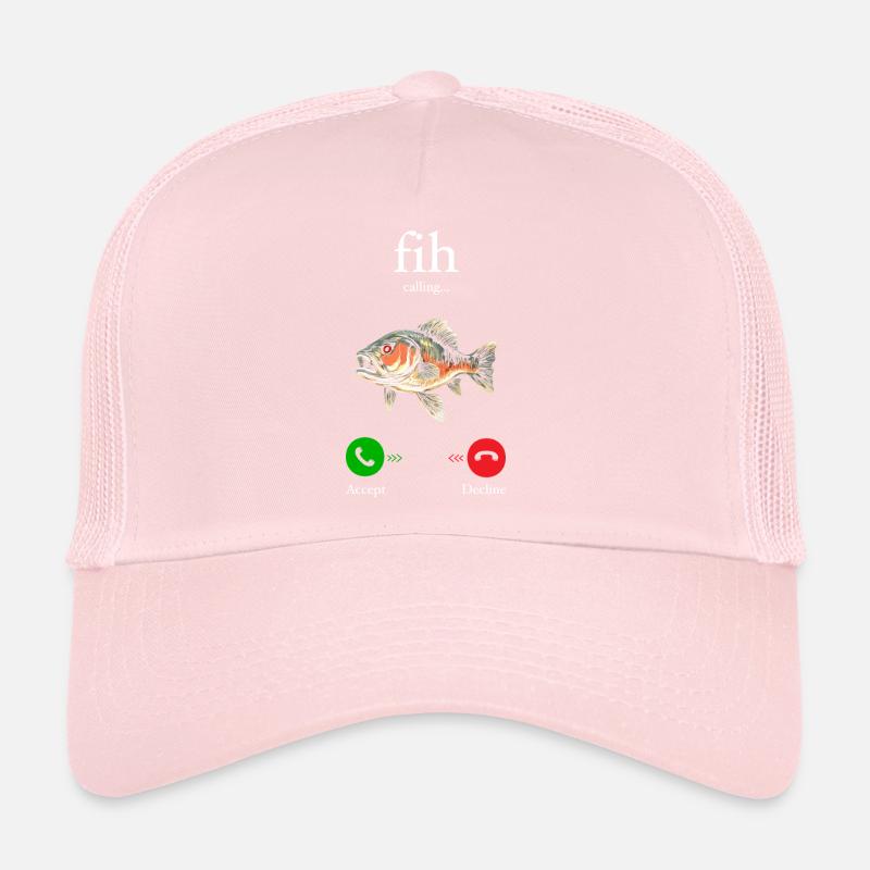 Fih Calling Remind me Message Decline Accept Phone Trucker Cap