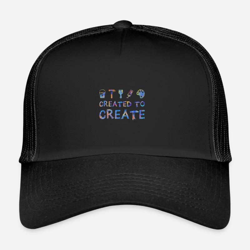 Maler Handwerker Beruf Spruch Geschenk - Trucker Cap - Schwarz/Schwarz