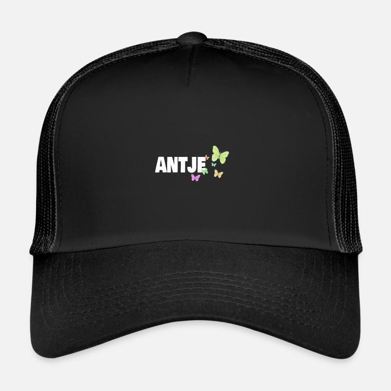 Vornamen Antje - Trucker Cap - Schwarz/Schwarz