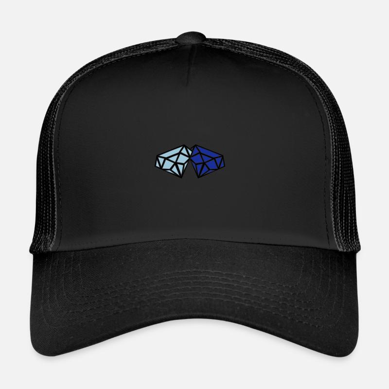 diamonds - Trucker Cap - Schwarz/Schwarz