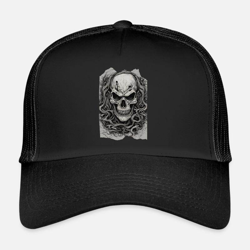 Sinister Roots Unleashed Crâne Morts-vivants Heavy Metal Casquette trucker 