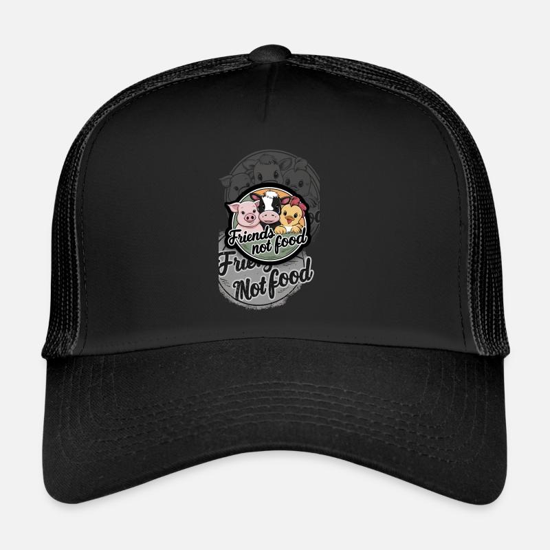 Les amis ne mangent pas de nourriture Casquette trucker 