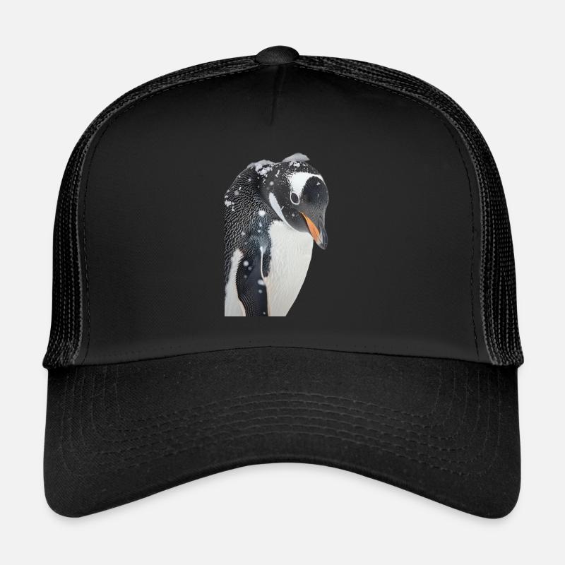 Pinguin - Trucker Cap - Schwarz/Schwarz