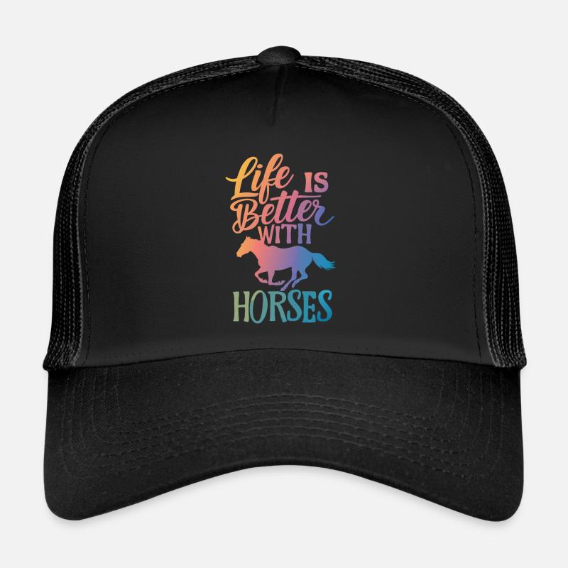 Pferd Pferde Reiten Pferdereiten Sprungreiten Trucker Cap