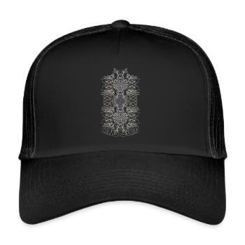Abstract No. 59 (designed by HeiArts) - Trucker Cap - black/black - Front