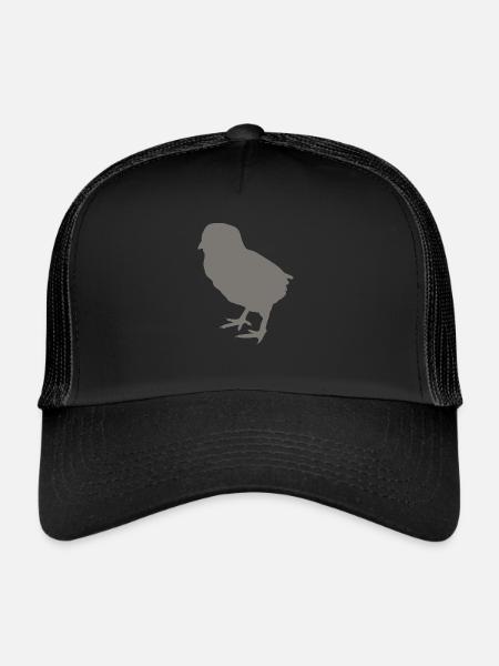 chick - Trucker Cap - black/black - Front