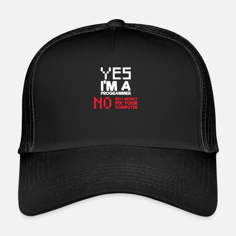 Oui Je suis un programmeur Informatique Informatique Casquette trucker 