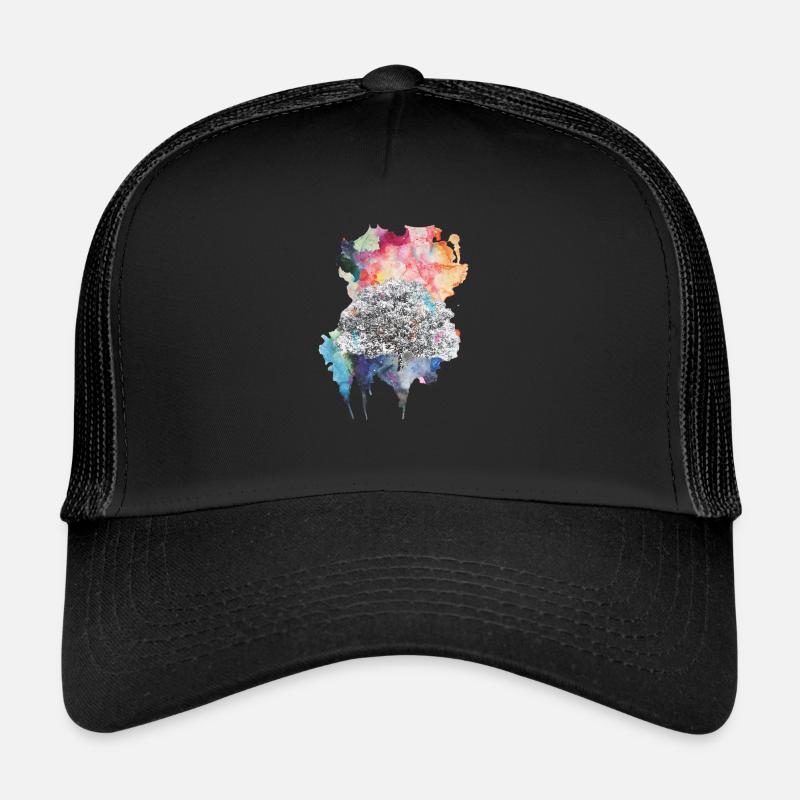 Farbexplosion - Trucker Cap - Schwarz/Schwarz