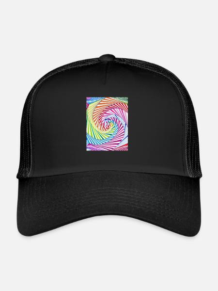 LMNArt - Casquette trucker  - noir/noir - Devant
