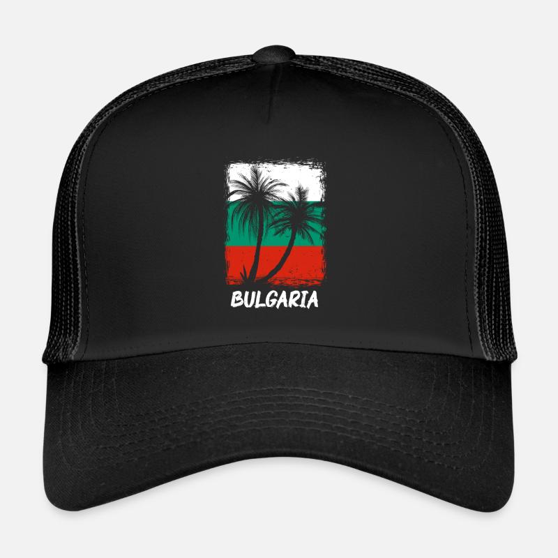 Drapeau de la Bulgarie Drapeau bulgare Sables d’or Casquette trucker 
