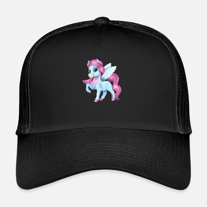 Einhorn - Trucker Cap - Schwarz/Schwarz