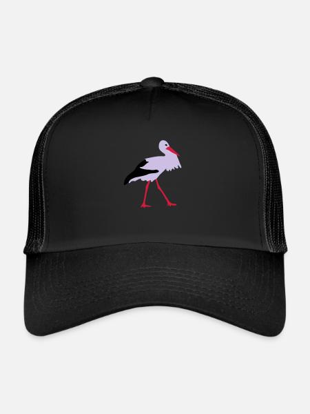 Storch - Trucker Cap - Schwarz/Schwarz - Vorne