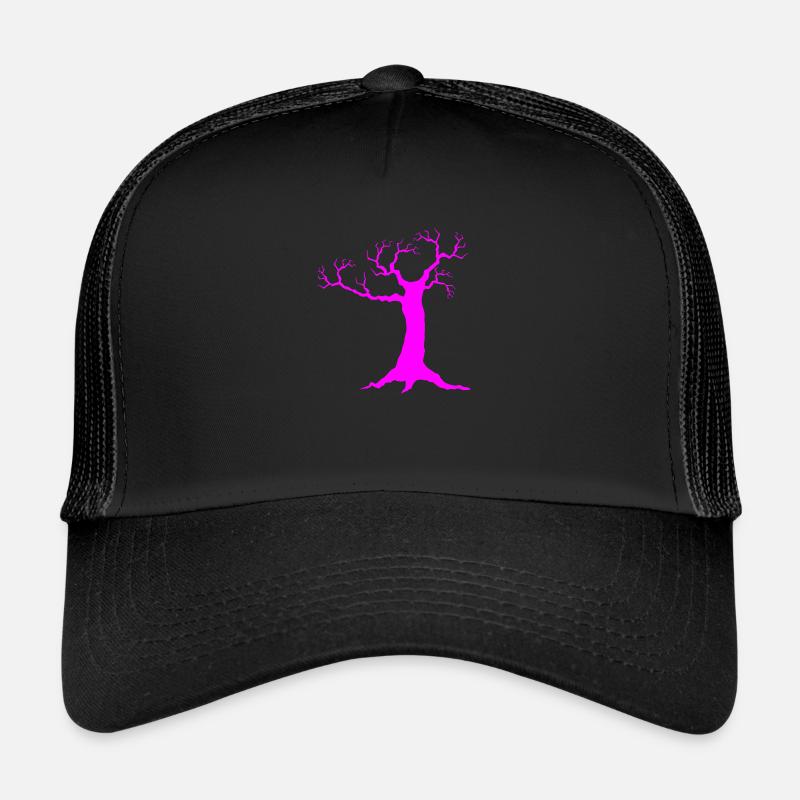 Baum Natur - Trucker Cap - Schwarz/Schwarz