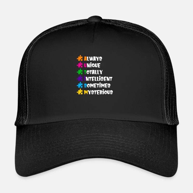 Sensibilisation à l'autisme Casquette trucker 