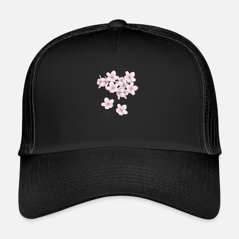 Cherry blossoms - Trucker Cap - black/black