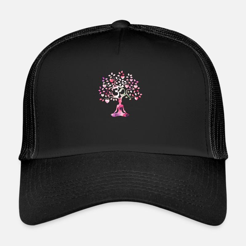 Yoga Méditation Zen Om Tree Casquette trucker 