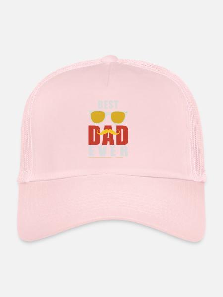 bester Vater Schnauzbart - Trucker Cap - Hellrosa - Vorne