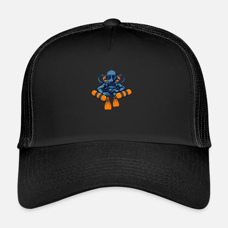 Tec Diver Rebreather Tauchen Berufstaucher Trucker Cap