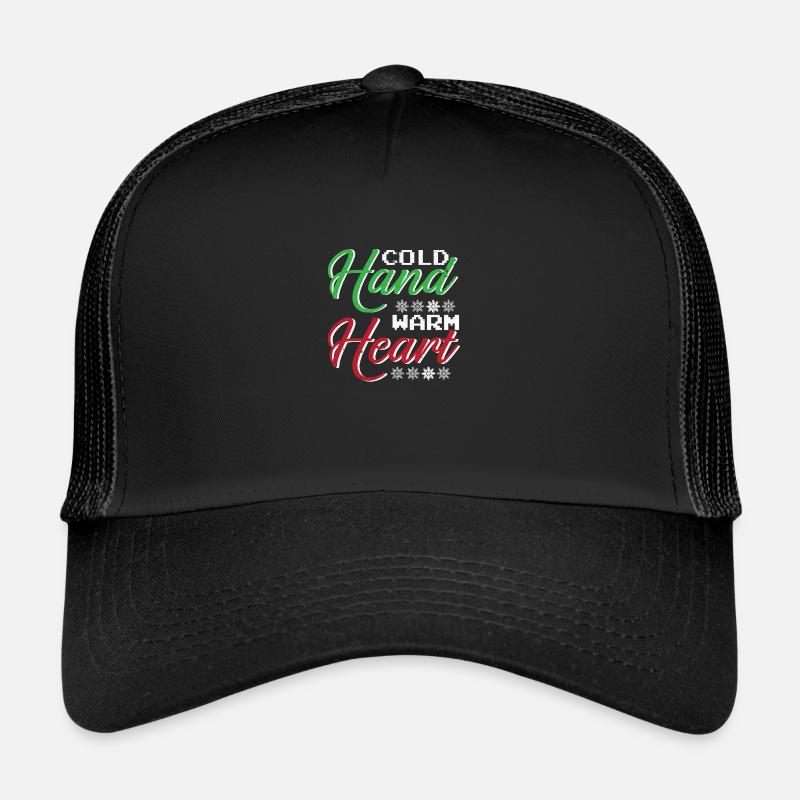 Winter Cold Hands Warm Heart Snow Cold Trucker Cap