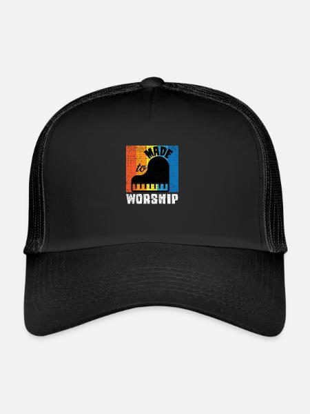 Made To Worship Synthesizer Mix Music - Trucker Cap - black/black - Front