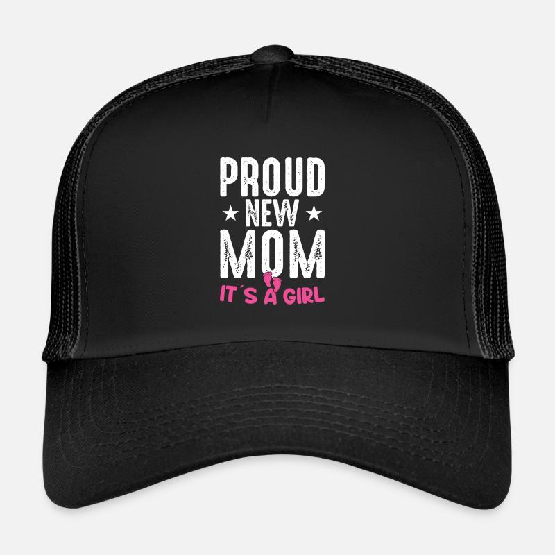 Stolze neue Mutter Es ist ein Mädchen Baby Geschlecht Enthüllung Trucker Cap