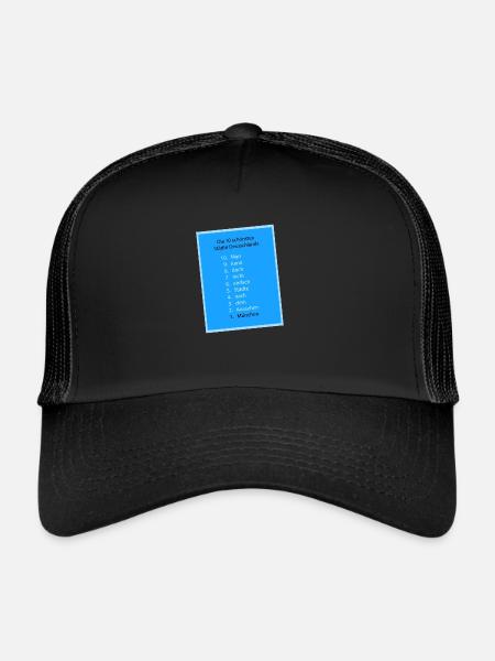 München ist einfach die Schönste! - Trucker Cap - Schwarz/Schwarz