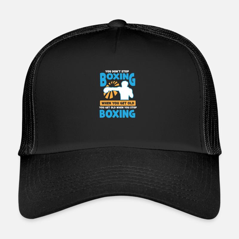 Boxe Boxer Gants de boxe Boxing Club de boxe Club de boxe Casquette trucker 