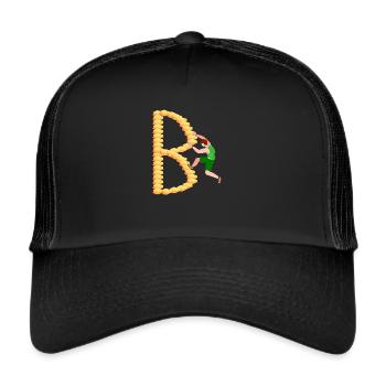 Climbing, Bouldering, Sport Climbing, Climbing Wall, Top - Trucker Cap - black/black - Front