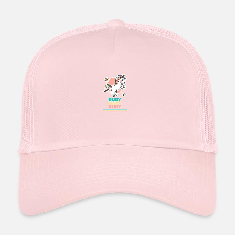 Ruby Vorname Namensgeschenk Süßes Einhorn Trucker Cap