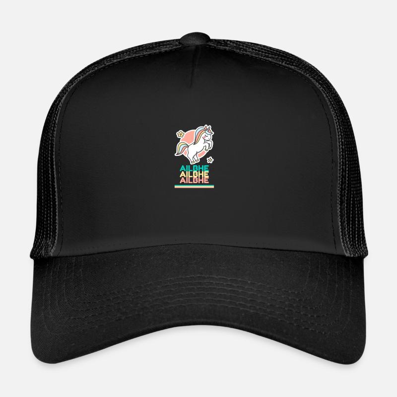 Ailbhe Vorname Namensgeschenk Süßes Einhorn Trucker Cap