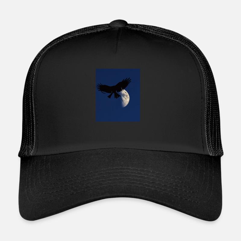 Goth Ästhetischer Schatten Eines Raubvogels Trucker Cap