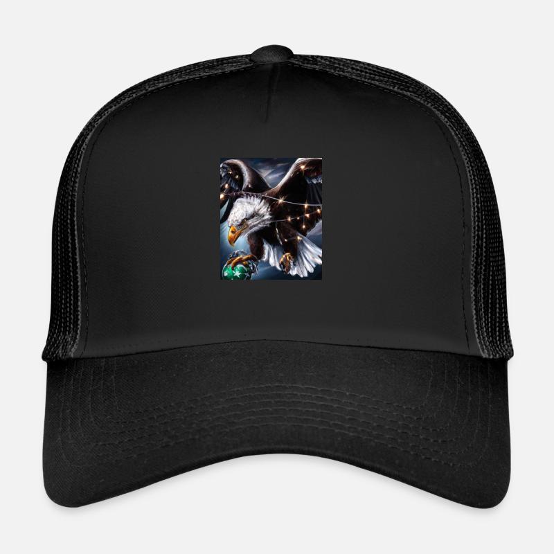 American Christmas White-tailed Eagle with Trucker Cap