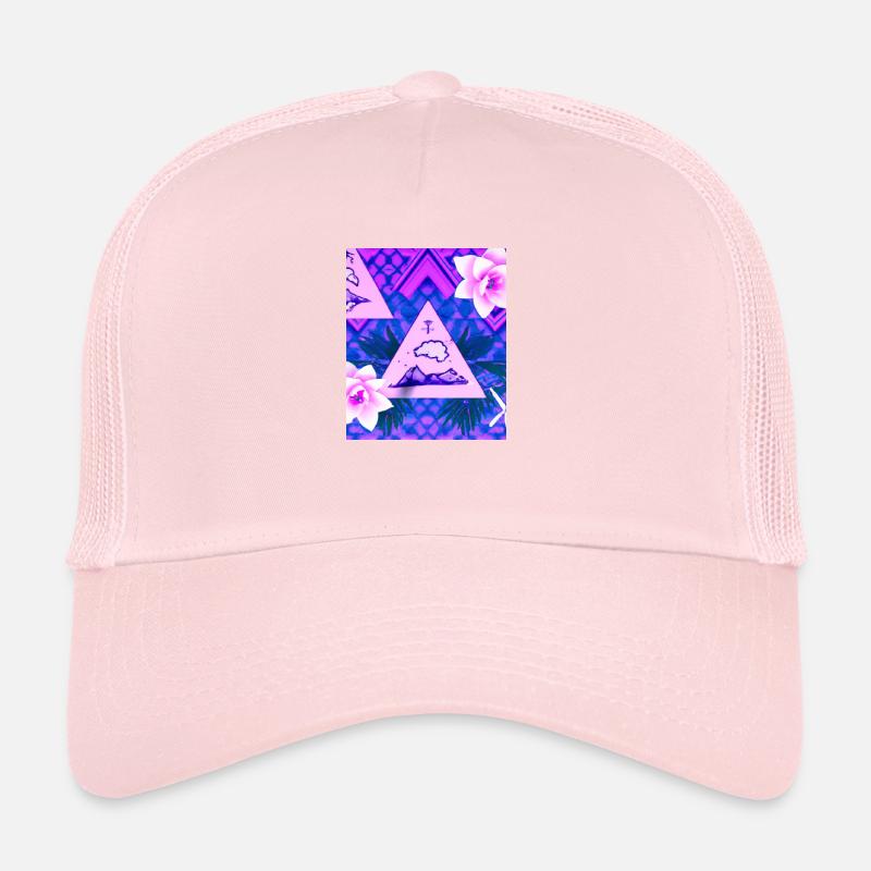 Synthwave Sun Hawaii Vaporwave Esthétique Casquette trucker 