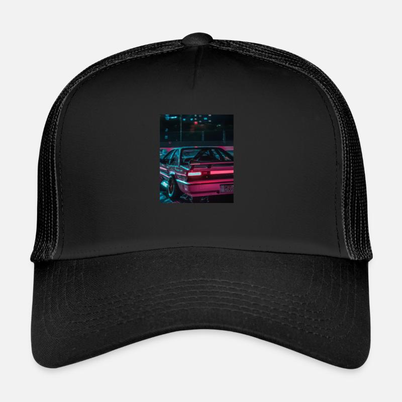 Vaporwave Esthétique Synthwave Car Casquette trucker 