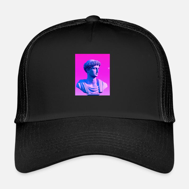 Vaporwave Statue Buste romain Casquette trucker 
