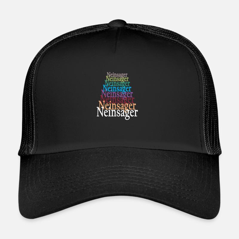 Rebell - Trucker Cap - Schwarz/Schwarz