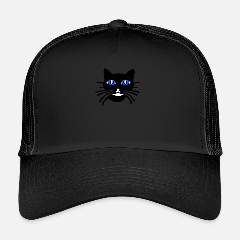 Dessin animé de chat (Couleurs personnalisables) Casquette trucker 