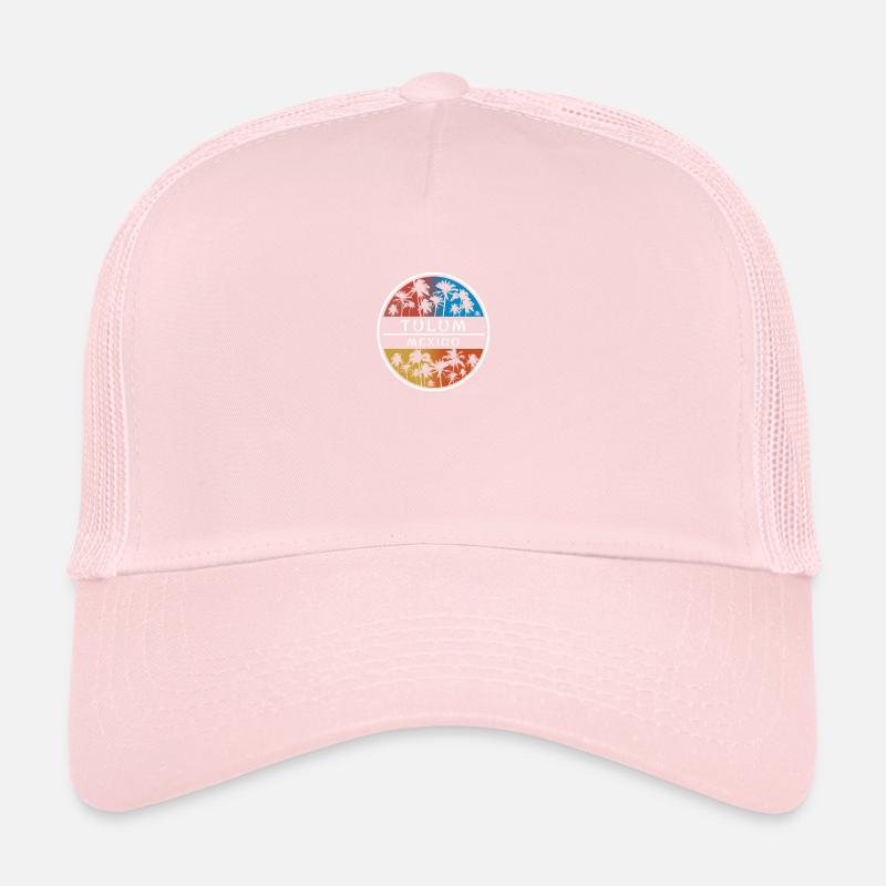 Tulum Mexique Élégant Vacances Souvenir Palmier Casquette trucker 