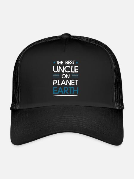 Le meilleur oncle dit - Casquette trucker  - noir/noir - Devant